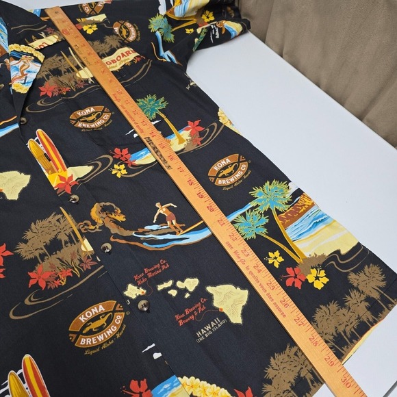 Tori Richard Shirt Mens Small Sleeve Tropical Hawaiian Longboard Button Up READ - Picture 13 of 14